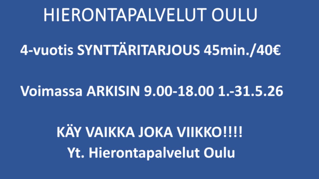 Hierontapalvelut Oulu kuva 5